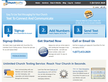 Tablet Screenshot of churchtextpro.com